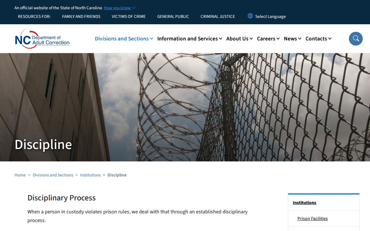 DAC public record limitation after Avery-Mitchell inmate release